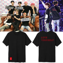 Kpop BTS Love Yourself Answer 2018 Summer World Tour Print T-shirts Women Fashion Cotton Short Sleeve Top Tshirts eprolo