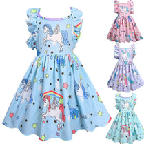 Little Pony Uncorn Rainbow Dress Girls Dresses For Party Wedding Backless Mermaid Dress For Kids Clothes Unicornio Party Dresses eprolo