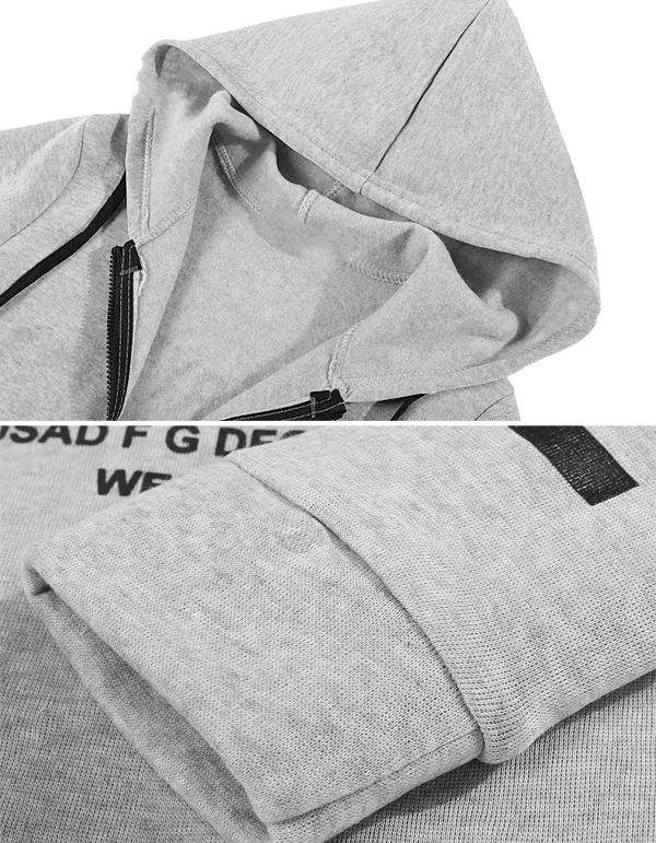 Hoodies sweatshirts letter print pullover harajuku plus size zipper irregular top sportswear