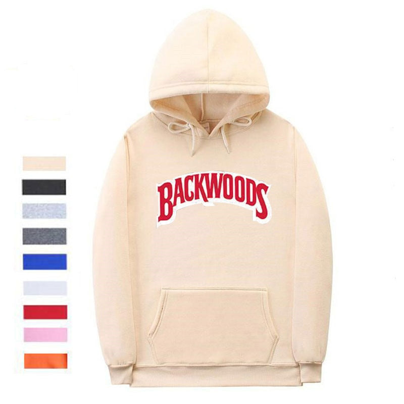 Winter Autumn Backwoods Hoodie Black White Gray Hoodie Backwoods Long Sleeve Hip Hop Designer Sweatshirts