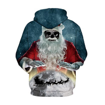 Christmas Hoodies Funny Santa Claus and David's deer 3d Print Men Women Sweatshirts