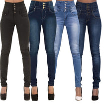 Spring Summer Woman skinny jeans Denim Pencil Pants Top Brand Stretch Jeans High Waist Pants Women High Waist Jeans