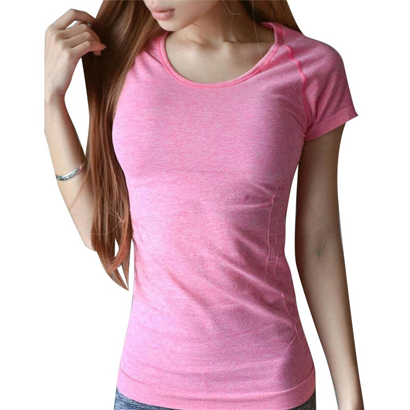 Women T Shirt professional sports Quick Drying Fitness T-shirt short-sleeve exercise clothes T-shirt