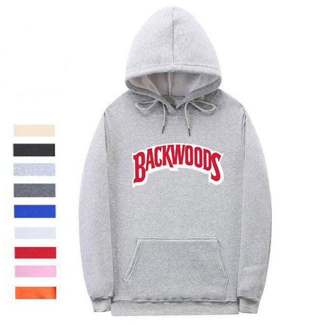 Winter Autumn Backwoods Hoodie Black White Gray Hoodie Backwoods Long Sleeve Hip Hop Designer Sweatshirts