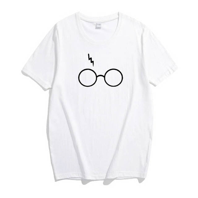 Harry Potter Lightning Glasses T-shirt Plus Size Shirt Tee