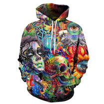 Paint Skull 3D Printed Hoodies Men Women Sweatshirts eprolo