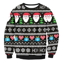 Style Hiphop Hoodies Ugly Christmas Sweatershirt Party 3D Printed Gift Snowflake Women Hoodie Sweatshirts