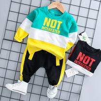 New Kids Clothes Baby Boys Costume Letter Tracksuit Tops Pants Children spring  Boys Outfits