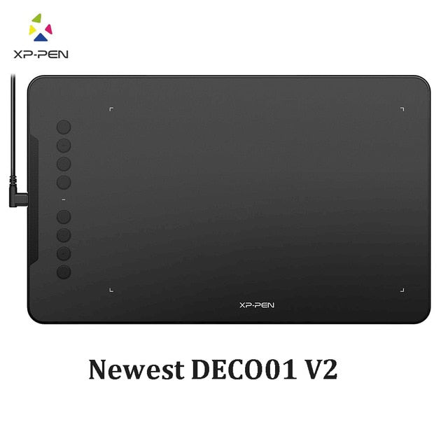 XP-Pen Deco 01 V2 10'' Graphics Tablet for Web conferencing broadcasting distance learning Education Online meeting