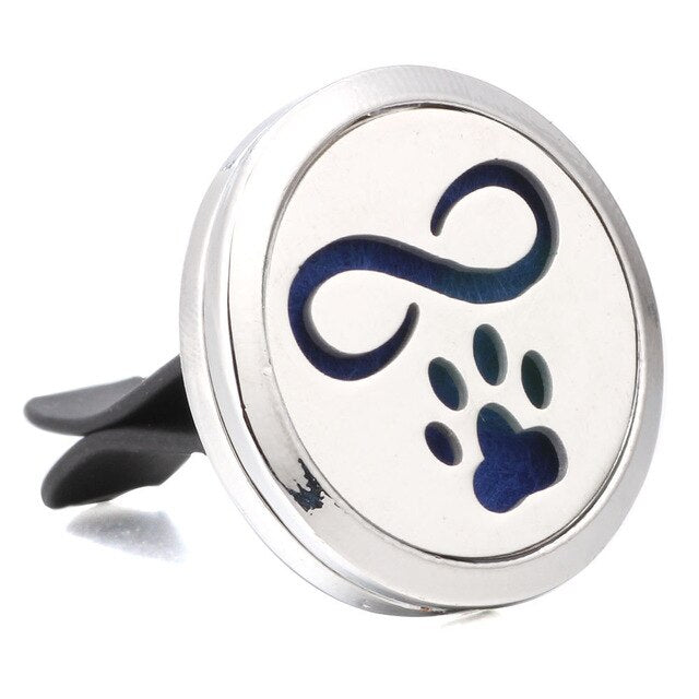Aromatherapy Jewelry Cute Cat Car Air Diffuser Stainless Steel Vent Freshener Car Essential Oil Diffuser Perfume Necklace Locket