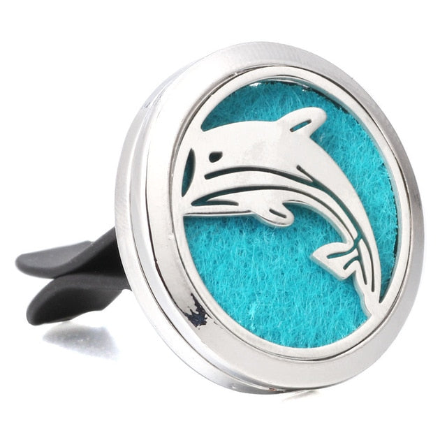 Aromatherapy Jewelry Cute Cat Car Air Diffuser Stainless Steel Vent Freshener Car Essential Oil Diffuser Perfume Necklace Locket