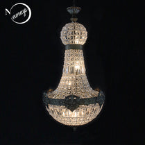 Europe Retro Vintage Charming Royal Empire Style Big Led Crystal Modern Chandelier Lamp Lustres Lights E14 For Hotel Living Room