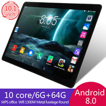 KIVBWY 10.1 inch tablet PC 6GB RAM 64GB ROM 1280*800 IPSl SIM Card 4G LTE FDD Wifi Android 8.0 tablet 10.1