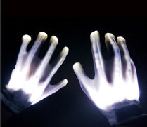 LED Gloves Neon Guantes Glowing Halloween Party Light Props Luminous Flashing Skull Gloves Stage Costume Christmas Supplies webstore.myshopbox.net