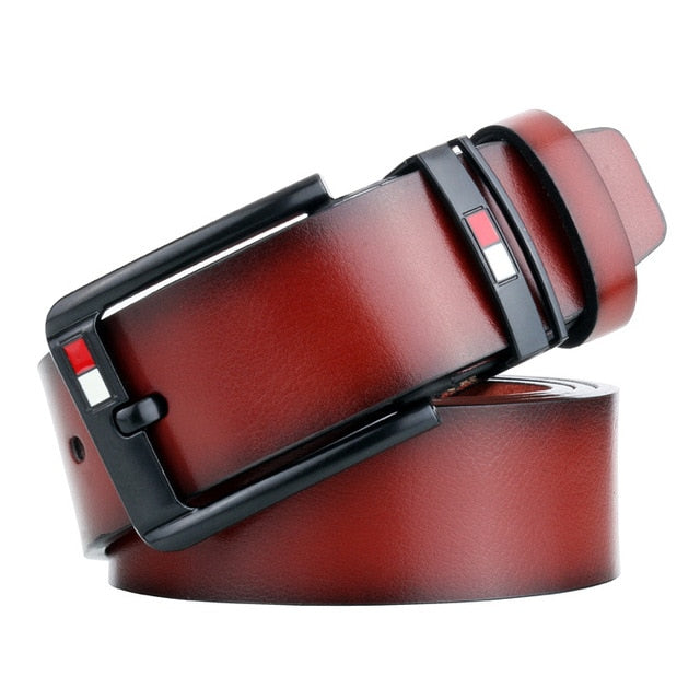 men high quality genuine leather belt luxury designer belts men cowskin fashion Strap male Jeans for man cowboy