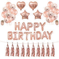 Rose Gold Wedding Birthday Party Balloons Happy Birthday Letter Foil Balloon Baby Shower Anniversary Event Party Decor Supplies webstore.myshopbox.net