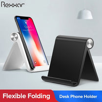 Rexxar Phone Holder Stand Mobile Smartphone Support Tablet Stand for iPhone Desk Cell Phone Holder Stand Portable Mobile Holder