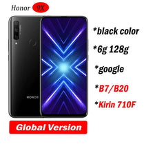 Honor 9x Smart Phone 6.59 inch Lifting Full Screen 48MP Dual Cameras 4000mAh GPU Turbo Mobile Phone