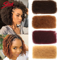 Sleek Brazilian Remy Hair Afro kinky Curly Bulk Human Hair For Braiding 1 Bundle 50g/pc Natural Color Braids Hair No Weft