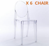 Furgle Nordic Dining Chair Creative Acrylic Plastic Ghost Chair Crystal Stool Dining Room Furniture Transparent makeup Chair
