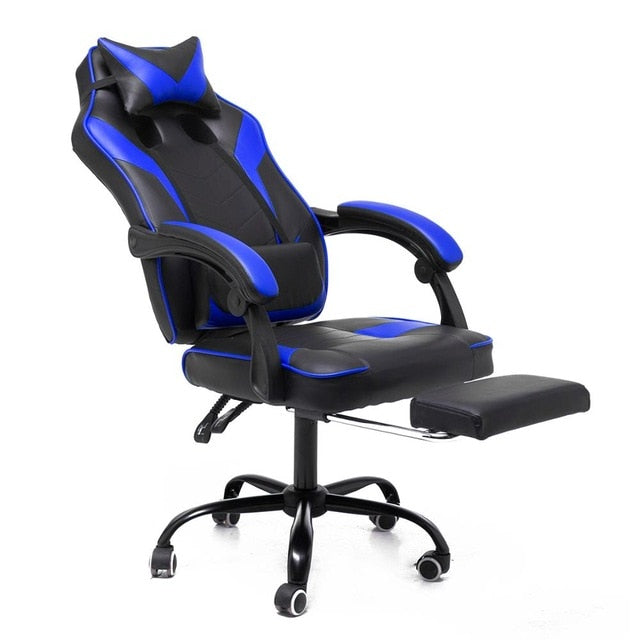 Computer Office Executive Chair Ergonomic Leather Reclining Office Furniture Lift Computer Gaming Chair Armchair with Footrest