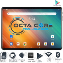 Tempered 2.5D Glass 10 inch Tablet PC Dual SIM 4G LTE 6GB RAM 32GB ROM Android 9.0 Octa-Core 5MP Bluetooth WiFi GPS +Gifts