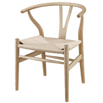 Wooden Wishbone Chair Hans Wegner Y Chair Solid OAK Wood Dining Room Furniture Luxury Dining Chair Armchair Classic Design webstore.myshopbox.net