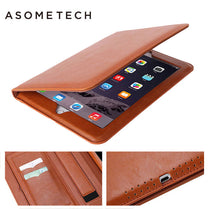 Ultra soft PU leather case For ipad 12.9 air 1 air 2 Cover Retro Magnetic Hand strap tablet Holder Stand Flip Funda webstore.myshopbox.net