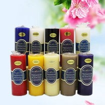 Classic 5CM Pillar Scented Candle Smokeless Weddings Candle Aromatherapy Candle Floral Fragrance Yoga Candle Home Decoration
