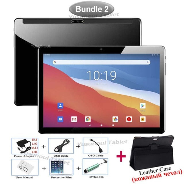 2021 Google Play 10 inch Tablet PC 1280*800 IPS HD Resolution Android 9.0 Pie Dual Cameras Rear 5.0 MP Dual Sim wifi планшет Pad