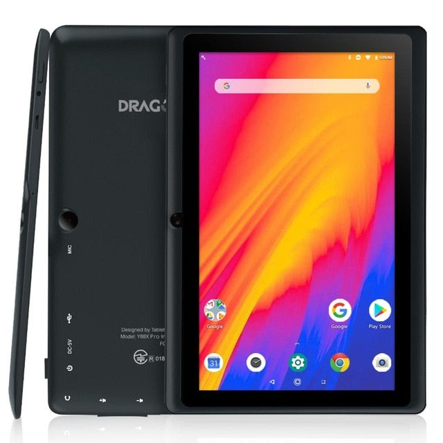 Dragon Touch Y88X Pro 7 '' HD Display Kids Tablet for Children 2GB+16GB Quard-Core Android 9.0 with Tablet Pocket Wifi Tablet PC