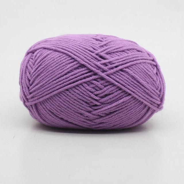 50 Grams/Ball Baby Milk Cotton Yarn For Hand Knitting Crochet Worsted Wool Thread Colorful Eco-dyed DIY Needlework webstore.myshopbox.net