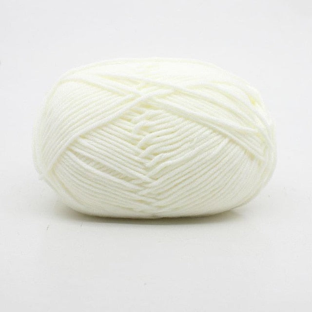 50 Grams/Ball Baby Milk Cotton Yarn For Hand Knitting Crochet Worsted Wool Thread Colorful Eco-dyed DIY Needlework webstore.myshopbox.net