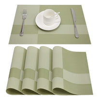 Topfinle Christmas PVC Plastic Placemats for Dining table mat set Linens place mat in Kitchen Tableware Pad Coffee Tea Place Mat webstore.myshopbox.net