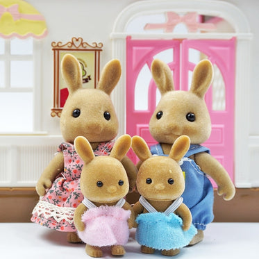 brown-rabbit-family