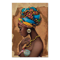 Hand Painted Black Women Images Of Modern Family Decorate The Sitting Room Decorates A Wall Poster