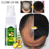 Ginger Hair Growth Serum Hair Loss Treatment Spray 7 Days Effective Germinal Hair Growth Essential Oil Men Women Hair Care 30ml