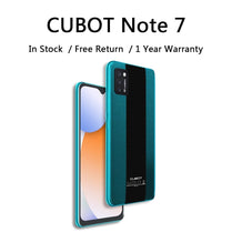 Cubot Note 7 Android 10 Mobile Phone Triple Camera 13MP 4G LTE 5.5 Inch 2GB RAM 16GB ROM 3100mAh Smartphone Small Cheap Phone