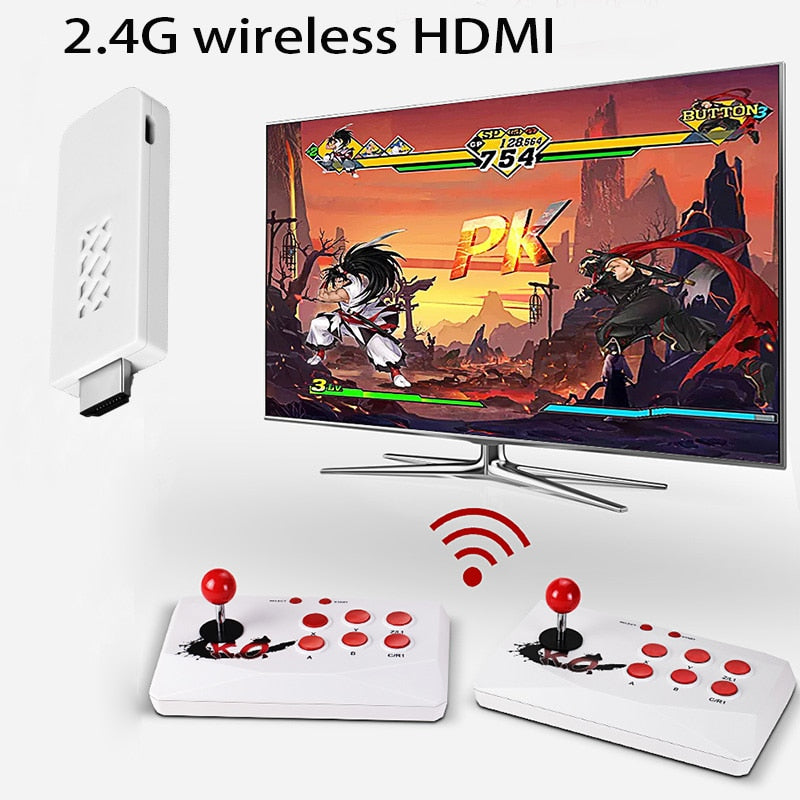 Wireless Retro Video HDMI Arcade Game Console With 8G TF Card 1788 Games Built-in Can Add/Delete Games Support 2 Player