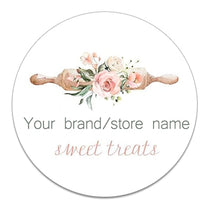 Party Baking Cake Shop Decoration Stickers Baked Pastries Add Personalized Custom Stickers with Store Name Stickers