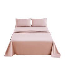 Bed Sheet Set 4 Pieces Brushed Microfiber Luxury with Deep Pocket Soft Bedding Fade and Stain Resistant Queen