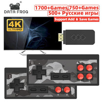 Data Frog Mini 4K Video Game Console Dual Players and Retro Build in 1700+ NES Games Wireless Controller HD/AV Output Prefix