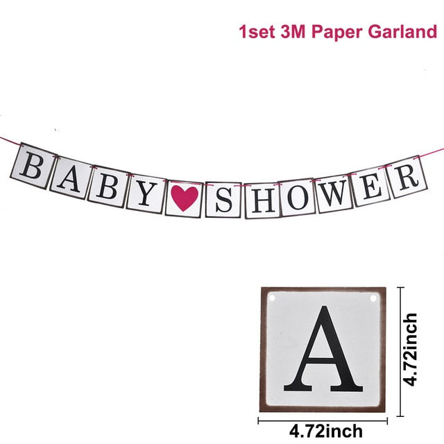 1 Set Gender Reveal Hanging Decor Letter "It's A Boy Or Girl" DIY Banner Paper Garland Kids Birthday Baby Shower Party Supplies webstore.myshopbox.net