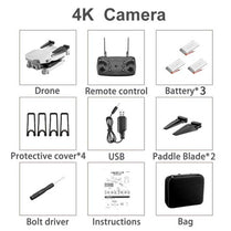 2021 RC Drone  4K 1080P HD Dual Camera WiFi Fpv One-key Automatic Return Hold Foldable Quadcopter RC Drone Toy GIft