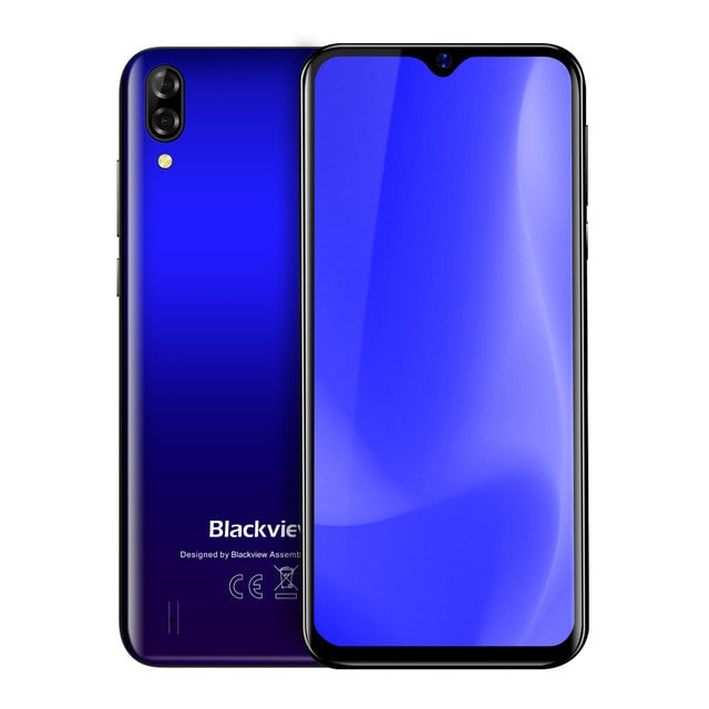Blackview 2021 New A60 2GB+16GB Smartphone 4080mAh Android 10 Cellphone 6.1" Waterdrop Screen Telephone 13MP Camera Mobile Phone