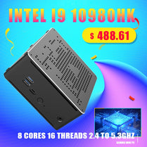 TOPTON 10th Gen Nuc Intel i9 10980HK 9980HK i7 10750H Mini PC 2 Lans Win 10 2*DDR4 2*NVME Gaming Desktop Computer 4K DP HDMI2.0