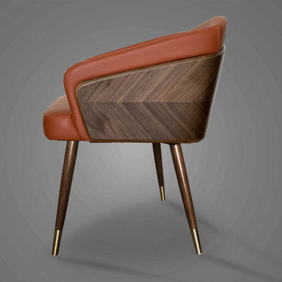 Modern Solid Wood Dining Chairs Home Living Room Furniture Fold Sofa Armchair Restaurant Chair Fabric Leather Art Backrest Stool
