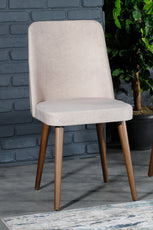Dekopratik - Wooden Chair Solid OAK Wood Dining Room Furniture Luxury Dining Chair Armchair Classic Design Made in Turkey
