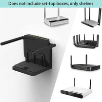 Universal Stand Small Device Wall Mounted Modems Living Room Adjustable Angle Media Players Easy Install Stable TV Box Bracket