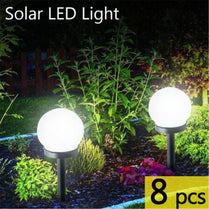 Ball LED Solar Led Light Outdoor Waterproof Solar Lights for Garden Decoration 8PCS Fence Patio Lights  for Home Yard Driveway